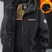 Resim Erkekler için Termal Yalıtımlı Kışlık Ceket - Ağır Ağırlık - Fermuarlı Cepler - Kayak, Doğa Yürüyüşü, Bisiklet İçin Kapüşonlu Mont - Makinede Yıkanabilir Soğuk Hava Dış Giyim - Bej/Tan/Siyah/Mavi - Normal Kalıp 