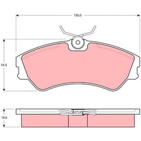Resim Volkswagen Transporter 1990-2004 Arası 1.9 D, 2.5 Syncro, 2.4 D, 2.5, 1.9 Td, 1.8, 2.5 Tdı, 2.0 Trw Marka Ön Balata 