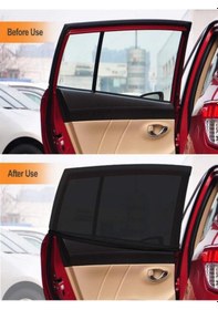 Resim Oto Yan Cam Güneşlik Perde 1 Ade 