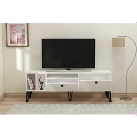 Resim ARİS TV SEHPA BEYAZ 