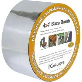 Resim Çukurova Yalıtım Baca Bandı Alüminyum 10 cm x 10 Metre 