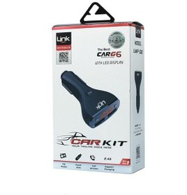 Resim Linktech G6 2.4A Şarj Destekli LCD Ekranlı FM Transmitter 