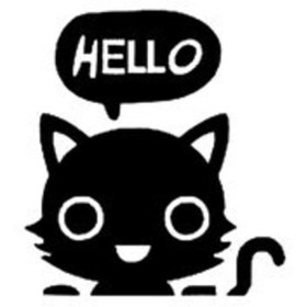 Resim Genel Markalar Kedi Oto Motor Laptop Duvar Folyo Sticker 15 x 15 cm 