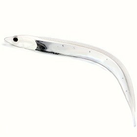 Resim 2pcs Simulated Hairtail Soft Baits, PVC Material Soft Lure For Sea Fishing And Boat Fishing, Artificial Soft Lure With Reflective Body 