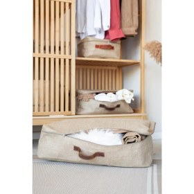 Resim Bee Büyük Boy Jüt Baza Altı Yastık Yorgan Kazak Hurcu 60 x 18 x 45 cm 