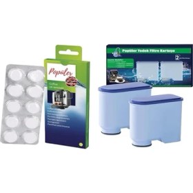 Resim Makinesi Bakım Seti | 2’li Aquaclean Su Filtresi + 10’lu Yağ Çözücü Tablet (Ekonomik Paket!) 