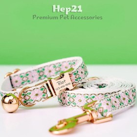 Resim Cat Collar Velvet Cat Collar with Bell 015263 - Fuchsia Bow Tie / S/M 