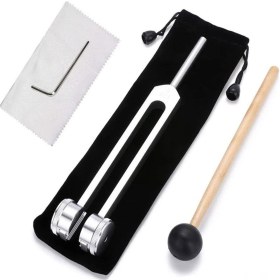 Resim Skycity 128hz Gümüş Akustik Tunning Fork - Zihin Ve Vücut Harmoniği İçin Meditasyon, Yoga Ve Müzik Terapisi Aracı 