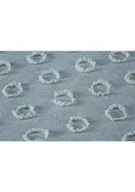 Resim Ponpon Desenli 2 Parça Tek Kişilik Yatak Örtüsü Turkuaz 