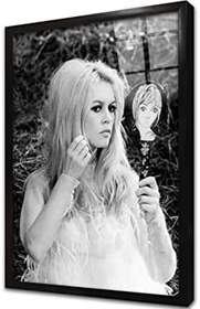 Resim Birigitte Bardot Çerçeveli Cam Tablo 20x30 cm CA31362 