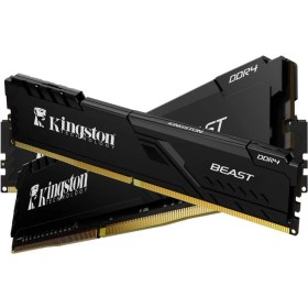 Resim KINGSTON 16GB 3200MT/s DDR4 CL16 DIMM Beast Black Turkey KF432C16BB/16TR - RAM 