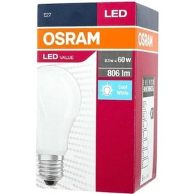 Resim Osram 8.5W Led Ampul E27 Beyaz Işık 6500K 