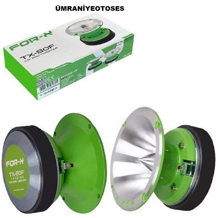 For-X TX-80F 13CM DOM TWEETER 150 WAT 75 RMS 106 DB 1 TAKIM