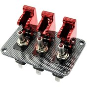 Resim Suntek Araba Yarışı Tekne Rv 12v 20a Ateşleme Motoru 3 Çete Rocker Geçiş Anahtarı Paneli 