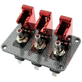 Resim Suntek Araba Yarışı Tekne Rv 12v 20a Ateşleme Motoru 3 Çete Rocker Geçiş Anahtarı Paneli 