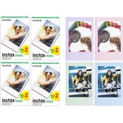 Resim Instax mini 80'li Film ve 4 Fotoğraf Çerçevesi 