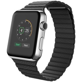 Resim Apple Watch 2 3 4 5 6 7 38mm 40mm 41mm Leather Loop TME Kordon 