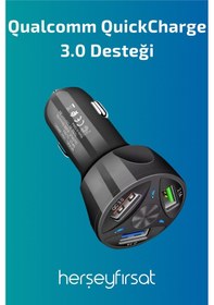 Resim Herşey Fırsat 3Lü Usb Şarj Cihazı 