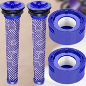 Resim 2 adet/4 adet Dyson V6-V8 & DC58-DC62 Uyumlu Yedek Filtreler - Absolute, Animal, Motorhead, Plus, Pro Modellerine Uygun - Parça Numaraları 965661-01 & 967478-01 