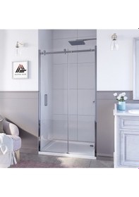 Resim Sirius D200 1 Sabit Cam 1 Kayar Kapı Parlak Aksam Şeffaf Cam Askılı Sistem Duşakabin H: 200cm Diğer 