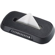 Resim Araba Güneşlik Asılı Sunroof Koltuk Arkası Mendil Kutusu, Renk: Süet Koyu Gri 