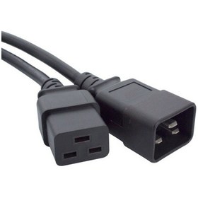 Resim Beek Güç Kablosu, C19 &lt -&gt C20, H05vv-f1.0 3, Sf-301, 1 Metre, Siyah Renk-19814 