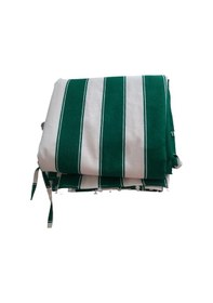 Resim Devrim Olivya Tekstil Branda Balkon Demiri Perdesi Korkuluk Perdesi + En X Boy +4 Tarafı Bağcıklı Beyaz - Yeşil 