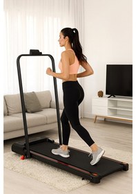 Resim Relax Bluetoothlu Uzaktan Kumandalı Portatif Yürüme Ve Koşu Bandı Siyah 