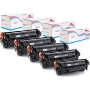 Resim tecprint Hp 85A-CE285A Muadil Toner Hp Laserjet Pro P1102W CE285A 5Lİ PAKET 