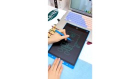 Resim Reydem Writing Tablet LCD 10 Inç Dijital Kalemli Çizim Yazı Tahtası Grafik Not Yazma Eğitim Tableti 