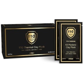 Resim Tto Thermal Çay Ağacı Yağı İçerikli Kil Maskesi 12 x 10 ML 