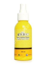 Resim Artdeco Sprey Kumaş Boyası 100ml Sarı 