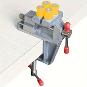 Resim Kompakt Alüminyum Alaşımlı Mini Masa Mengenesi - DIY Ev İyileştirme Projeleri için Çok Yönlü Düz Ağızlı Pense 