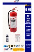 Resim ELİTyangın 6 KG KURU KİMYEVİ TOZLU YANGIN SÖNDÜRME TÜPÜ 