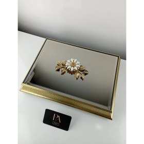 Resim Aynalı Kutu Gondol Şekerlik Sunumluk Söz Nişan Kız Isteme Çikolatalık Dekoratif Obje Biblo Süs Eşya 