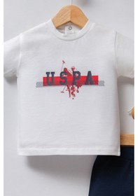 Resim U.S. Polo Assn. U.s. Polo Assn Erkek Bebek Beyaz Takım Usb2340-c-v2 Beyaz 