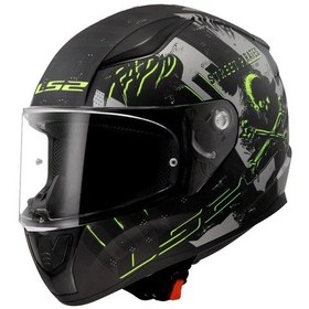 Resim Ls2 Rapıd 2 Pırates Tıtanıum Kask Titanium 