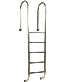 Resim Havuz Hakem Merdiveni 304 Kalite Paslanmaz Çelik Cnc Kesimli 5 Basamaklı El Yapım 