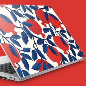 Resim Beyaz Üzerine Nar Deseni Notebook Sticker, Laptop sticker,, Hp Sticker, Asus Sticker, 15.6 inç Sticker 