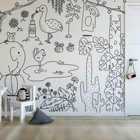 Resim ORMAN / Linear / Duvar Kağıdı 