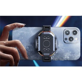 Resim 18w Kablosuz Şarjlı Magsafe Uyumlu Telefon Soğutucu Yarı İletken Gaming Fan 