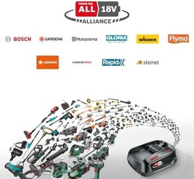 Resim Bosch Home and Garden 18 Volt Akü ve AL 1830 CV Şarj Cihazı Başlangıç Seti, 2.5 Ah Akü, 300l/saat Debi, 0.365 kg 