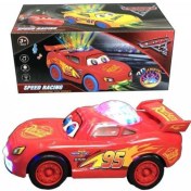 Resim Şimşek Mcqueen Cars Üstü Işıklı Dil Çıkaran Müzikli Araba Sarı 