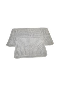 Resim Banyo Paspası 2'li Set Lotus Vizon Çok Renkli 