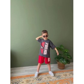 Resim Cg Kids Örümcek Adam Erkek Çocuk Tshirt&şort Erkek Çocuk Alt Üst Takım 
