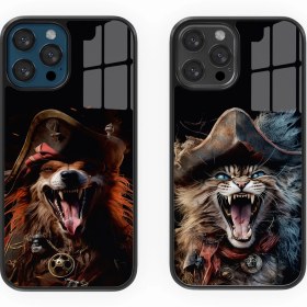 Resim Dog-Cat Çift Flexıble Cam Kılıf 