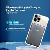 Resim Ttec ReCharger M 5.000mAh MagSafe Uyumlu PD 20W Kablosuz Taşınabilir Hızlı Şarj Aleti/Powerbank 