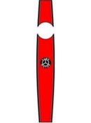 Resim Depo Üstü Etiket Kuba Yazılı Kırmızı Benzin Ve Sudan Etkilenmeyen Ürün 