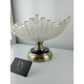 Resim Palpe Kristal Gondol Şekerlik Sunumluk Söz Nişan Kız Isteme Çikolatalık Dekoratif Obje Biblo Süs Eşya 