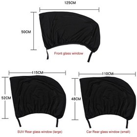 Resim Lemestar "2 Adet Esnek Araç Cam Güneşliği - Nefes Alabilir Sivrisinek Ağlı Cam Koruyucu 110x48cm" 